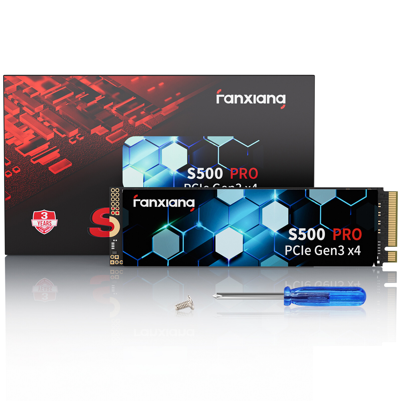 Fanxiang 1/2/5/10PCs M.2 NVMe SSD Lot 512GB 1TB 2TB PCIe Gen3x4 TLC Internal SSD