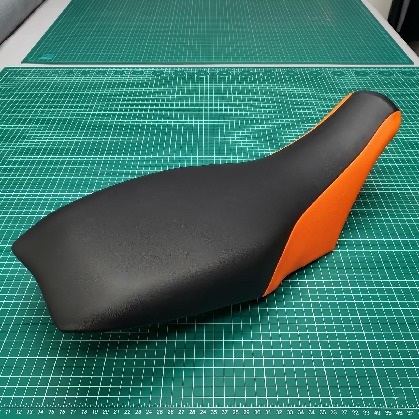 Honda 300x Seat Cover Orange Black Vinyl Seat Cover