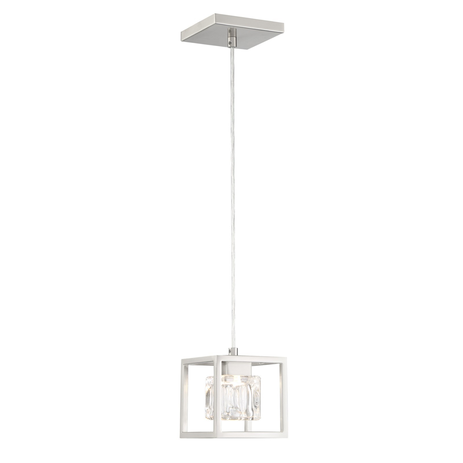 GEORGE KOVACS P1861-084-L SAN MARTIN LED MODERN MINI PENDANT BRUSHED NICKEL