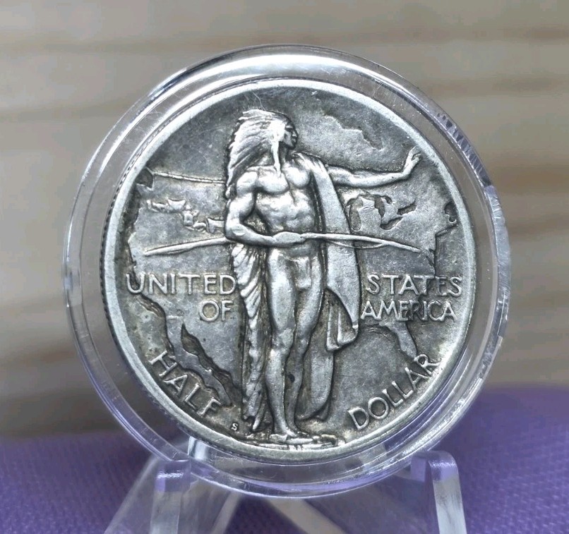1926-S Oregon Trail Commemorative Half Dollar ~ 90% Silver Coin ~