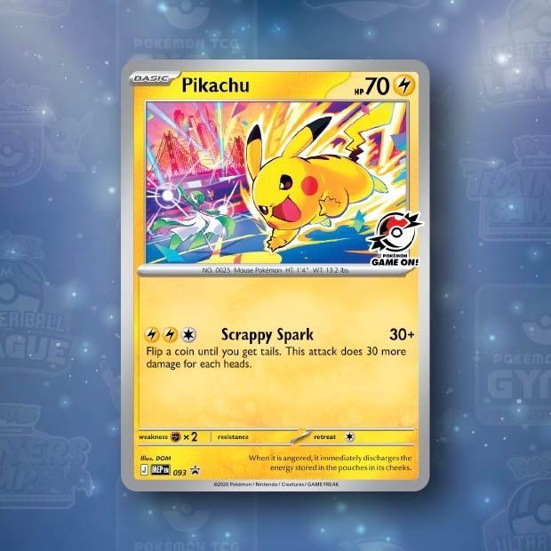 Pikachu MEP 093 Game On Promo Asia Exclusive Pikachu MEP 093 Game On Promo Asia Exclusive