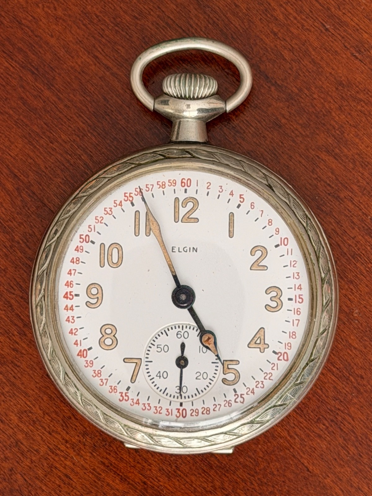 Elgin Grade 387 - Military Watch - GOLD FLASHED & DAMASCENED - 1943 Elgin Grade 387 - Military Watch - GOLD FLASHED & DAMASCENED - 1943