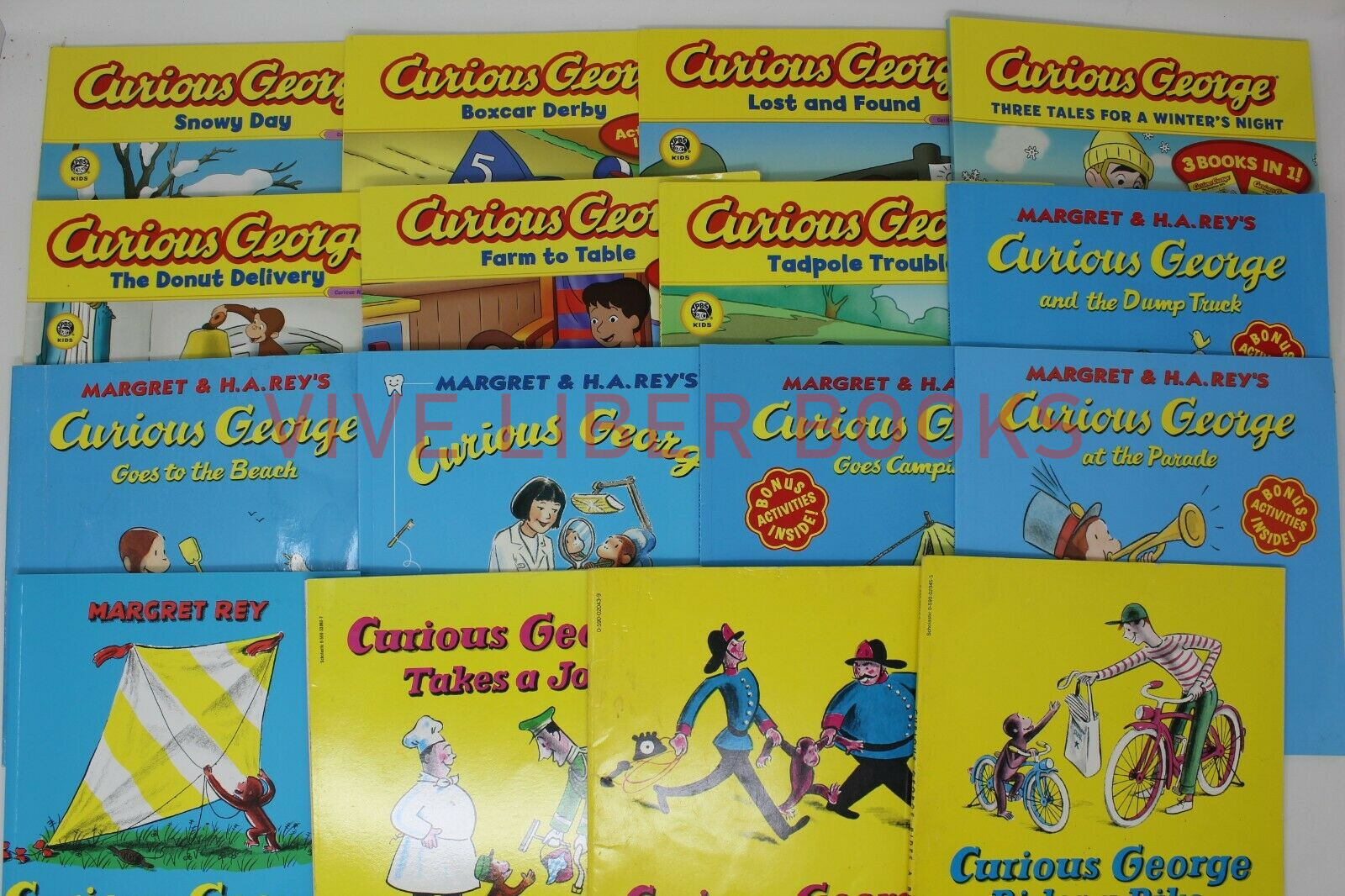 Lot of 10 Curious George Books Children Kids PB/HC - H.A. Rey- Random/Unsorted Lot of 10 Curious George Books Children Kids PB/HC - H.A. Rey- Random/Unsorted