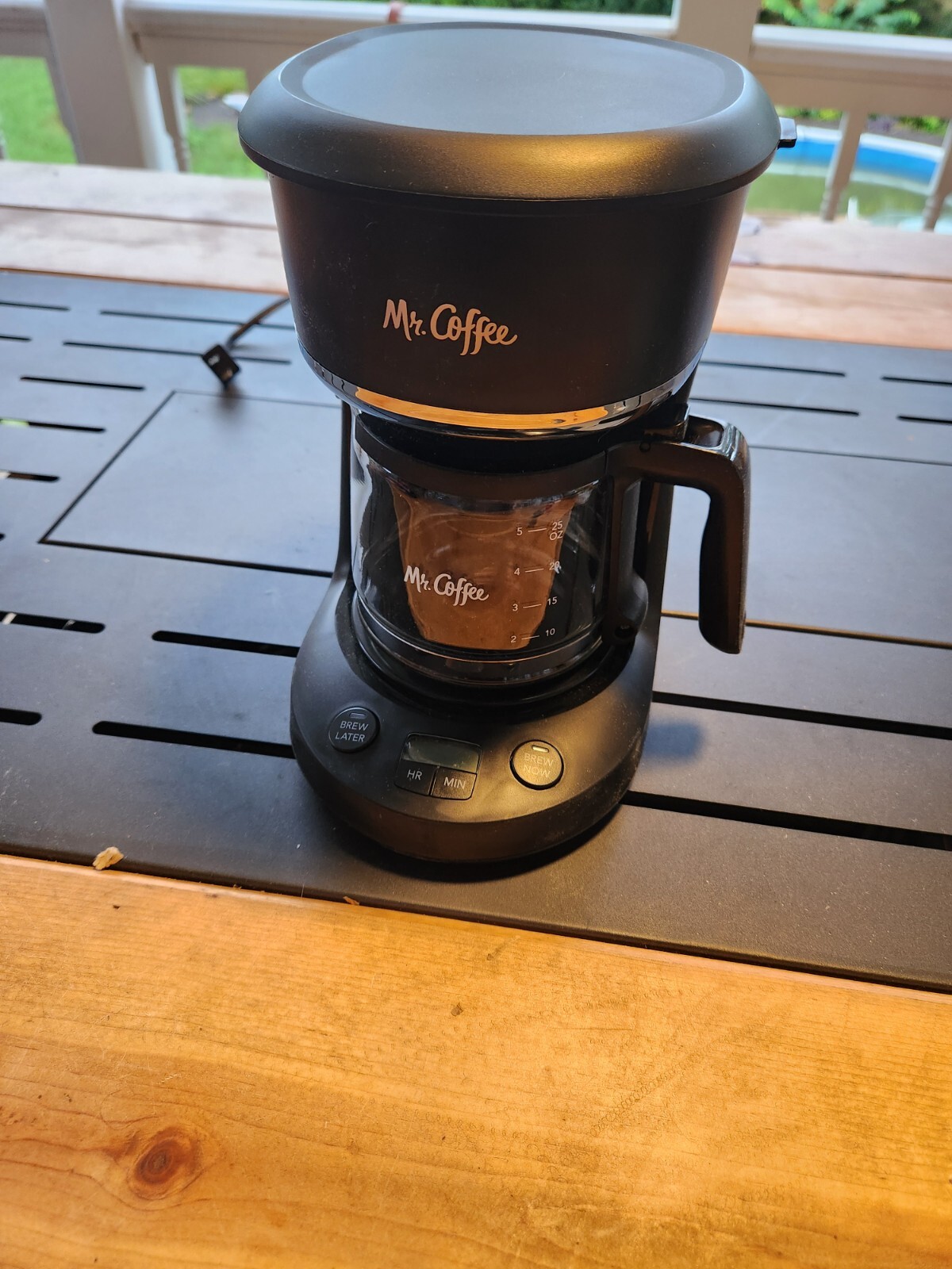 New Mr. Coffee 5 Cup Coffeemaker Brewing Morning Clock Programable Brew Later New Mr. Coffee 5 Cup Coffeemaker Brewing Morning Clock Programable Brew Later