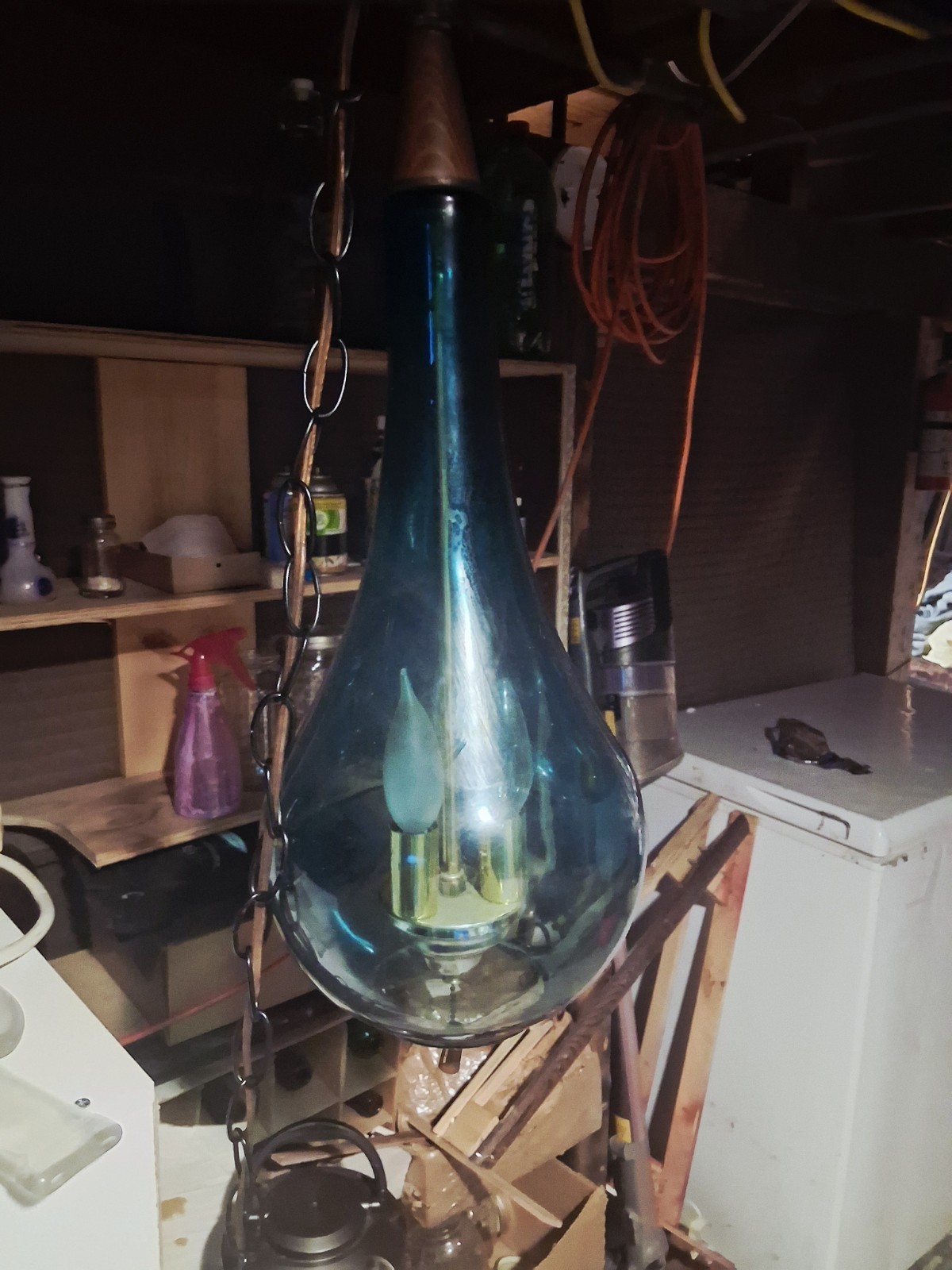 vintage blue swag lamp vintage blue swag lamp