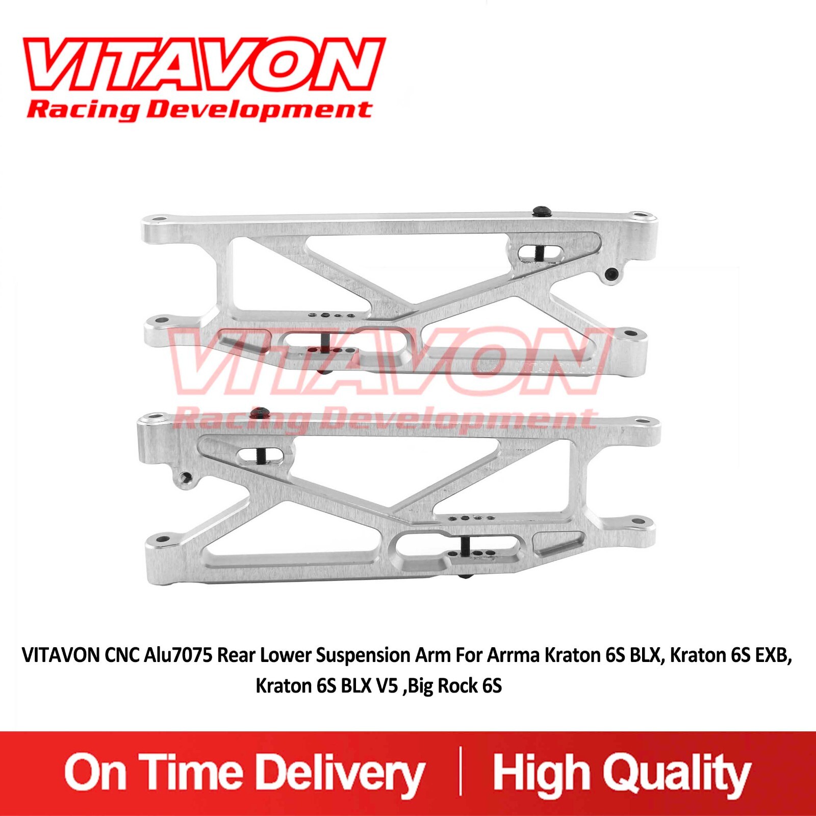 Vitavon CNC Rear Lower Suspension Arm For Arrma Kraton 6S BLX/EXB/BIG Rock 6S Vitavon CNC Rear Lower Suspension Arm For Arrma Kraton 6S BLX/EXB/BIG Rock 6S