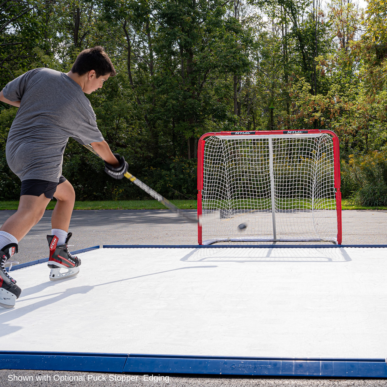 Skate Anytime - Synthetic Ice Rink for Hockey - Skateable Artificial Ice Tiles - Skate Anytime - Synthetic Ice Rink for Hockey - Skateable Artificial Ice Tiles -