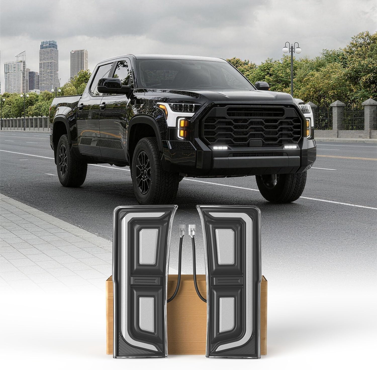 For 2022-2026 Toyota Tundra LED Daytime Running Light Front Bumper Fog Lamp For 2022-2026 Toyota Tundra LED Daytime Running Light Front Bumper Fog Lamp
