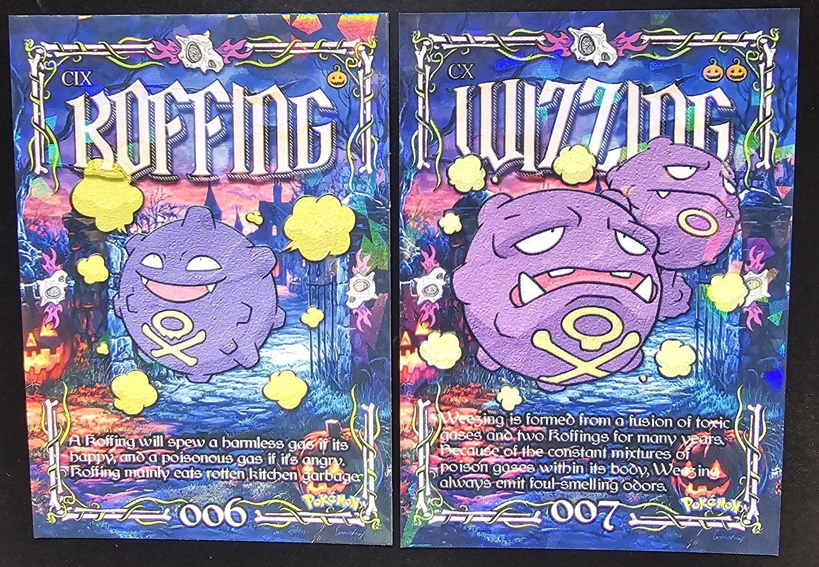 KOFFING X WEEZING LOT - POKEMON PRISMA HALLOWEEN RARE CCG HOLO KOFFING X WEEZING LOT - POKEMON PRISMA HALLOWEEN RARE CCG HOLO