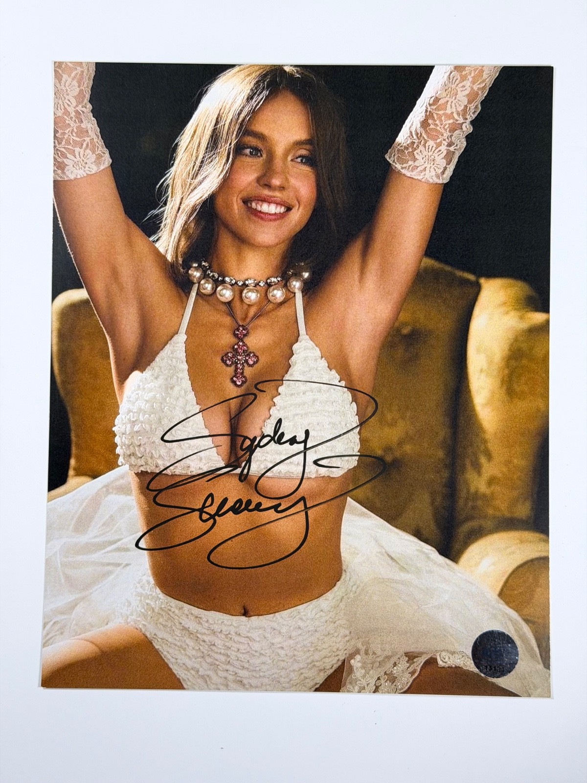 Sydney Sweeney Signed 8x10 Photo Autograph COA Actress Euphoria White Lotus