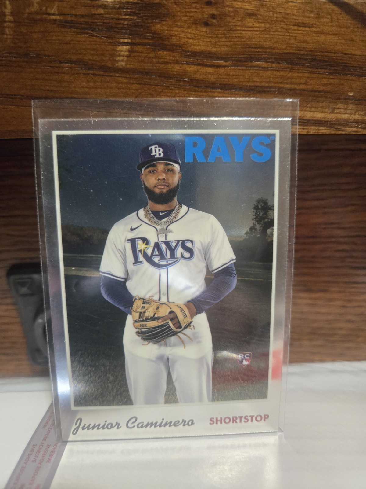Topps 2024 Topps Chrome Lids Mitchell & Ness Junior Caminero Rays #17 RC Topps 2024 Topps Chrome Lids Mitchell & Ness Junior Caminero Rays #17 RC