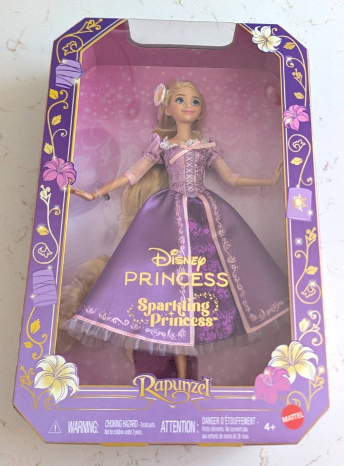 Mattel Disney Princess Sparkling Princess Rapunzel Tangled Fashion Doll NEW Mattel Disney Princess Sparkling Princess Rapunzel Tangled Fashion Doll NEW