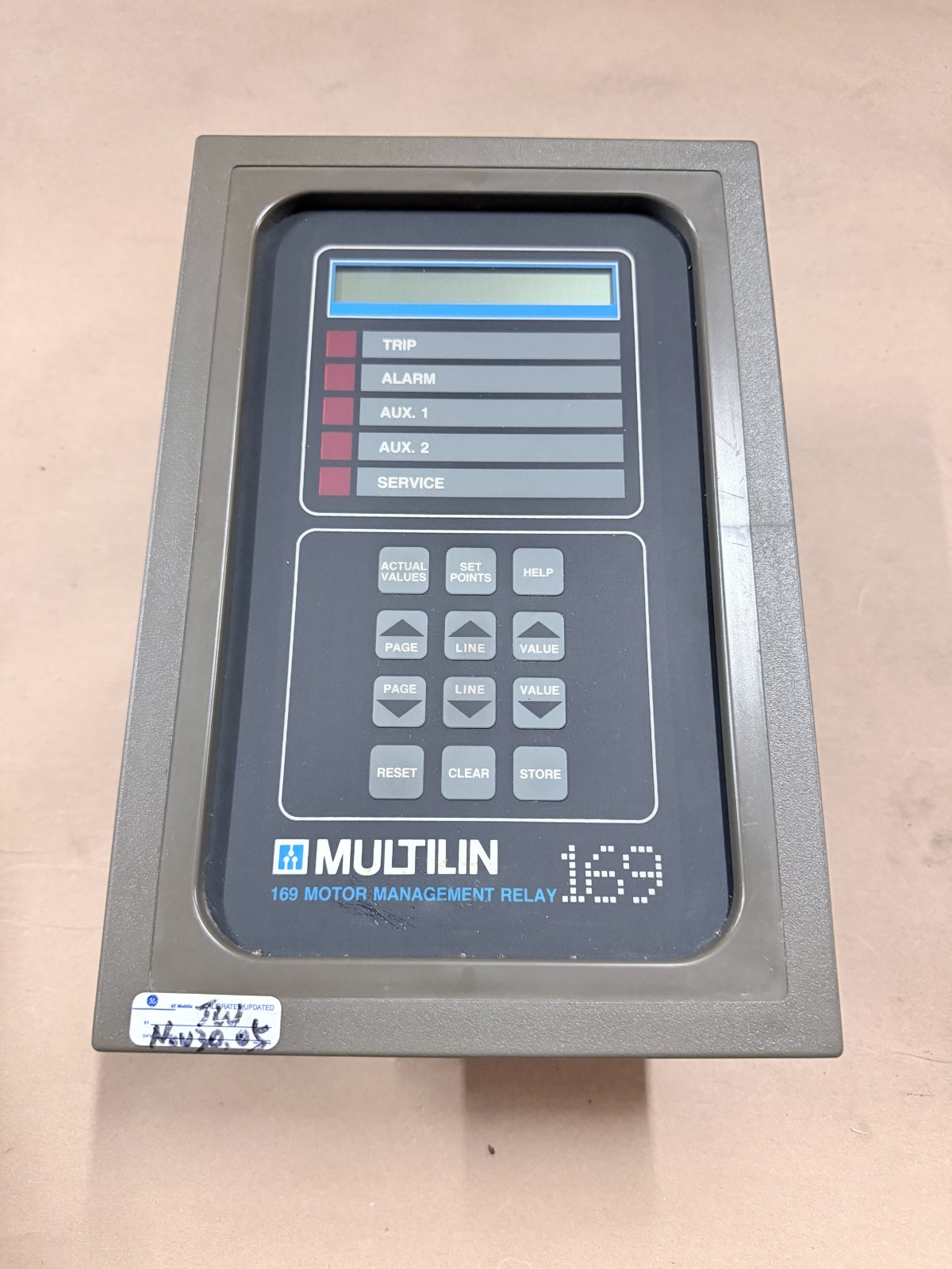 GE Multilin 169PLUS-100P-120 Motor Management Relay – 120VAC – 100Ω Platinum RTD