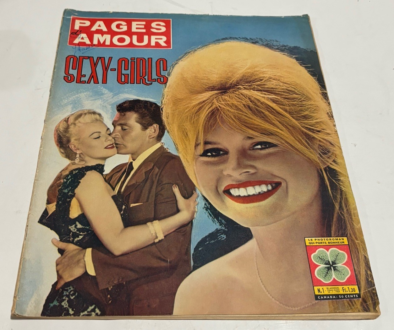 1964 Pages D’ Amour Magazine - Brigitte Bardot Cover, French