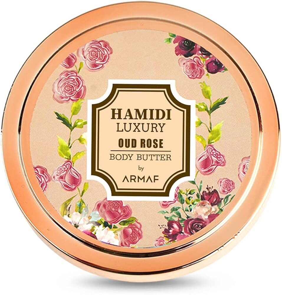 Luxury Rose Oud Body Butter 250ml by Hamidi Luxury Rose Oud Body Butter 250ml by Hamidi