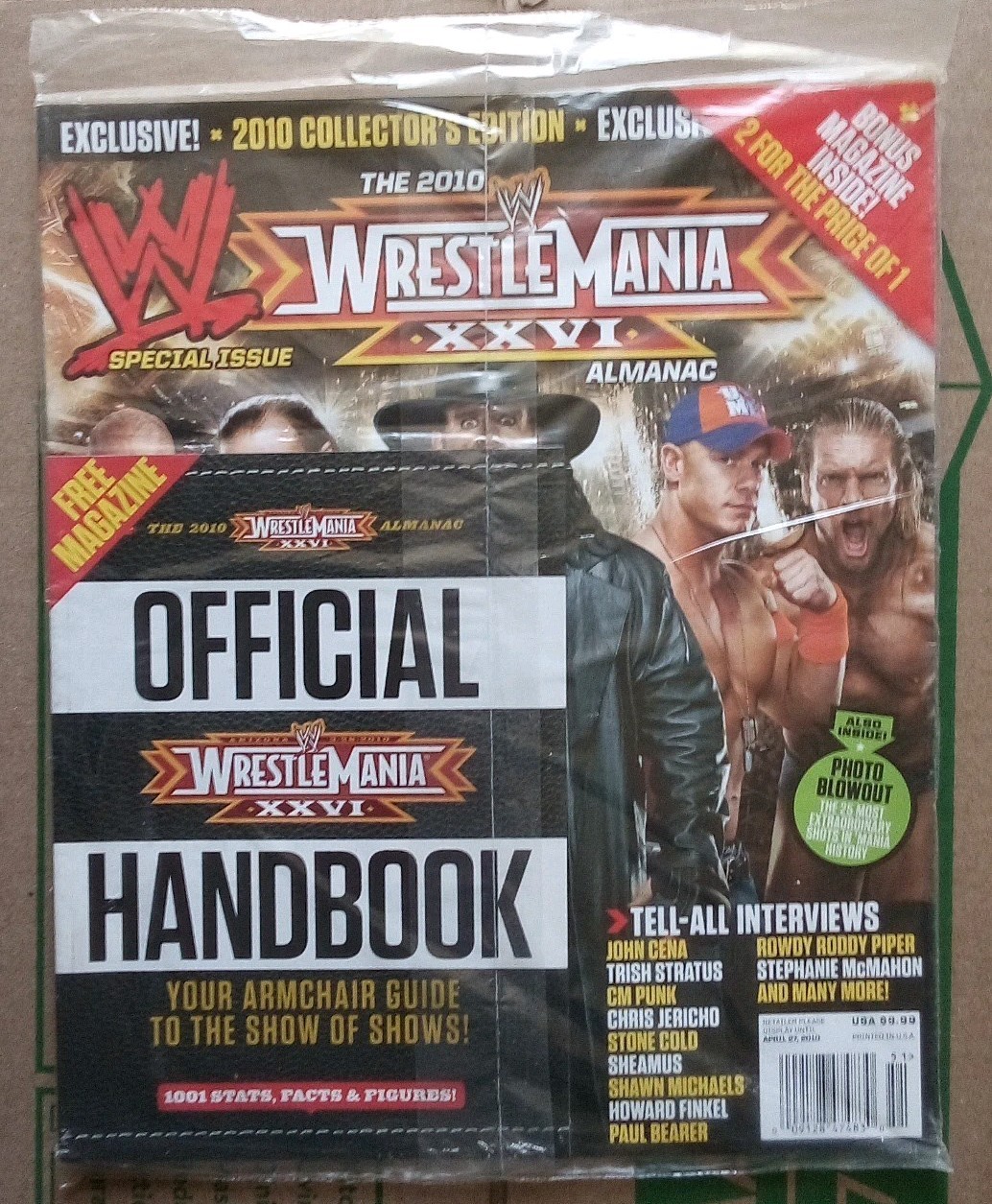 WWE MAGAZINE WRESTLE MANIA XXVI 2010 OFFICAL HANDBOOK Brand New Sealed WWE MAGAZINE WRESTLE MANIA XXVI 2010 OFFICAL HANDBOOK Brand New Sealed