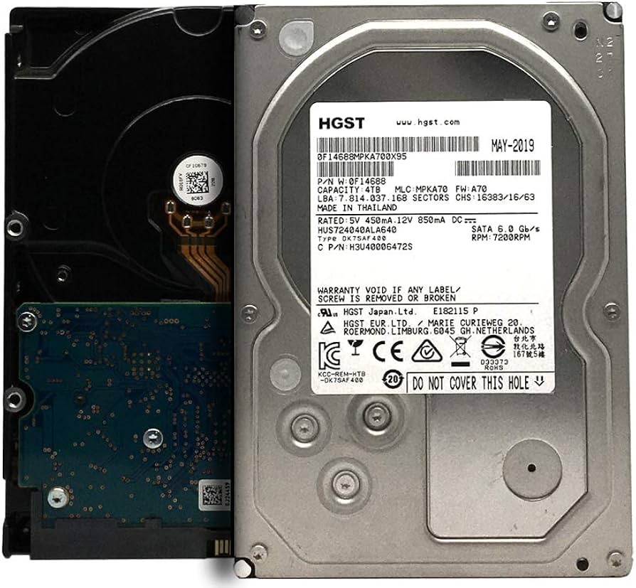 HUS724040ALA640 HGST Hitachi 4TB 7.2K SATA 3.5'' Hard Drive 0F19459 HUS724040ALA640 HGST Hitachi 4TB 7.2K SATA 3.5'' Hard Drive 0F19459