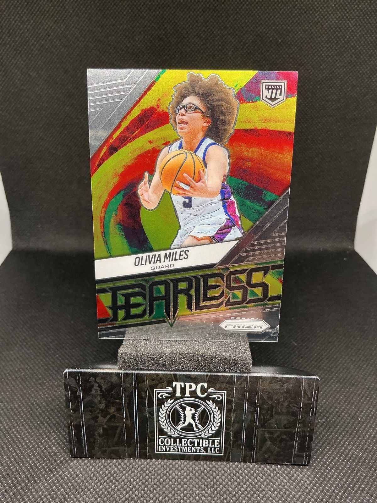 2025-26 Panini Prizm #24 Olivia Miles Fearless 2025-26 Panini Prizm #24 Olivia Miles Fearless