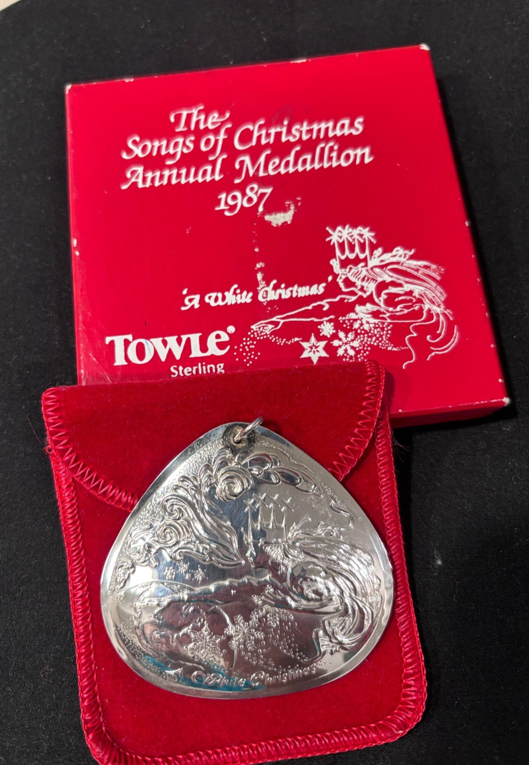 1987 TOWLE STERLING ORNAMENT SONGS OF CHRISTMAS \