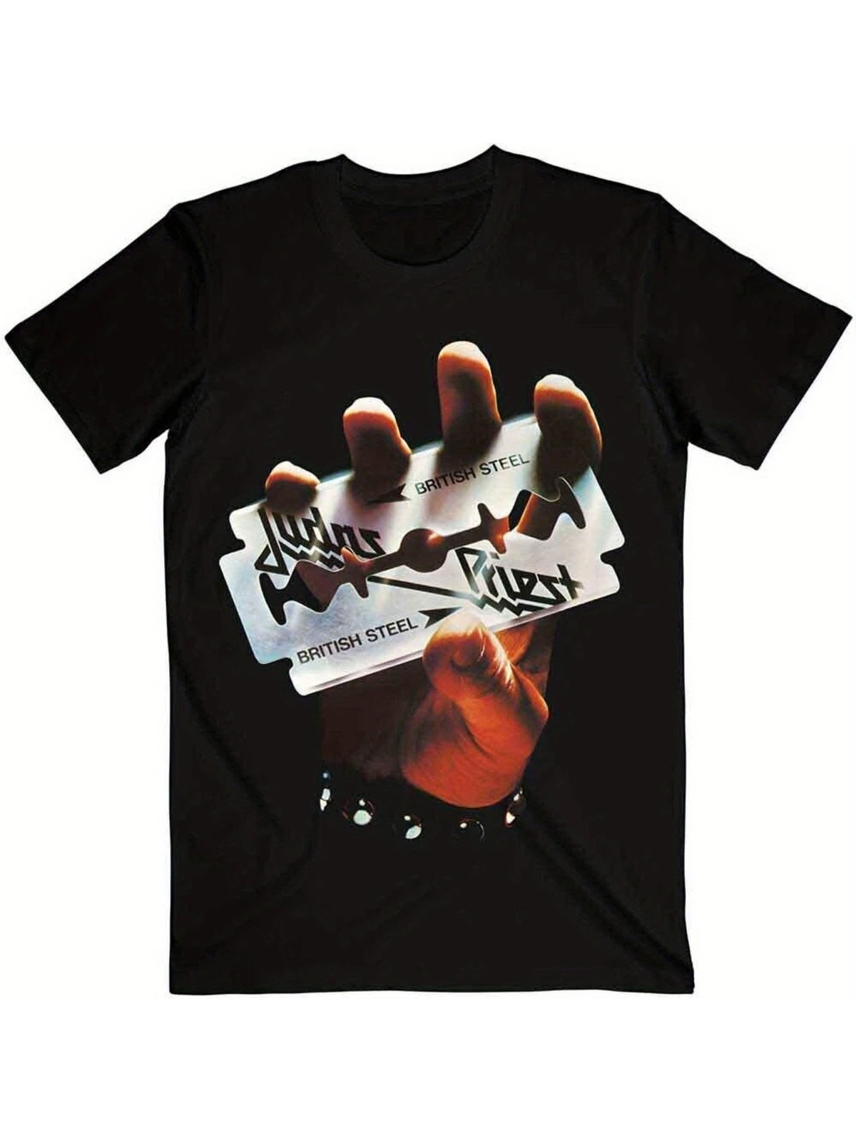 Judas Priest British Steel T Shirt - Black, New, Soft Cotton for Rock Music Fans