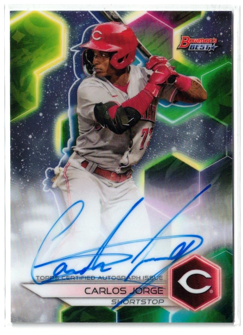 2023 Bowman's Best RC AUTO Carlos Jorge #B23-CJ Reds Rookie Autograph