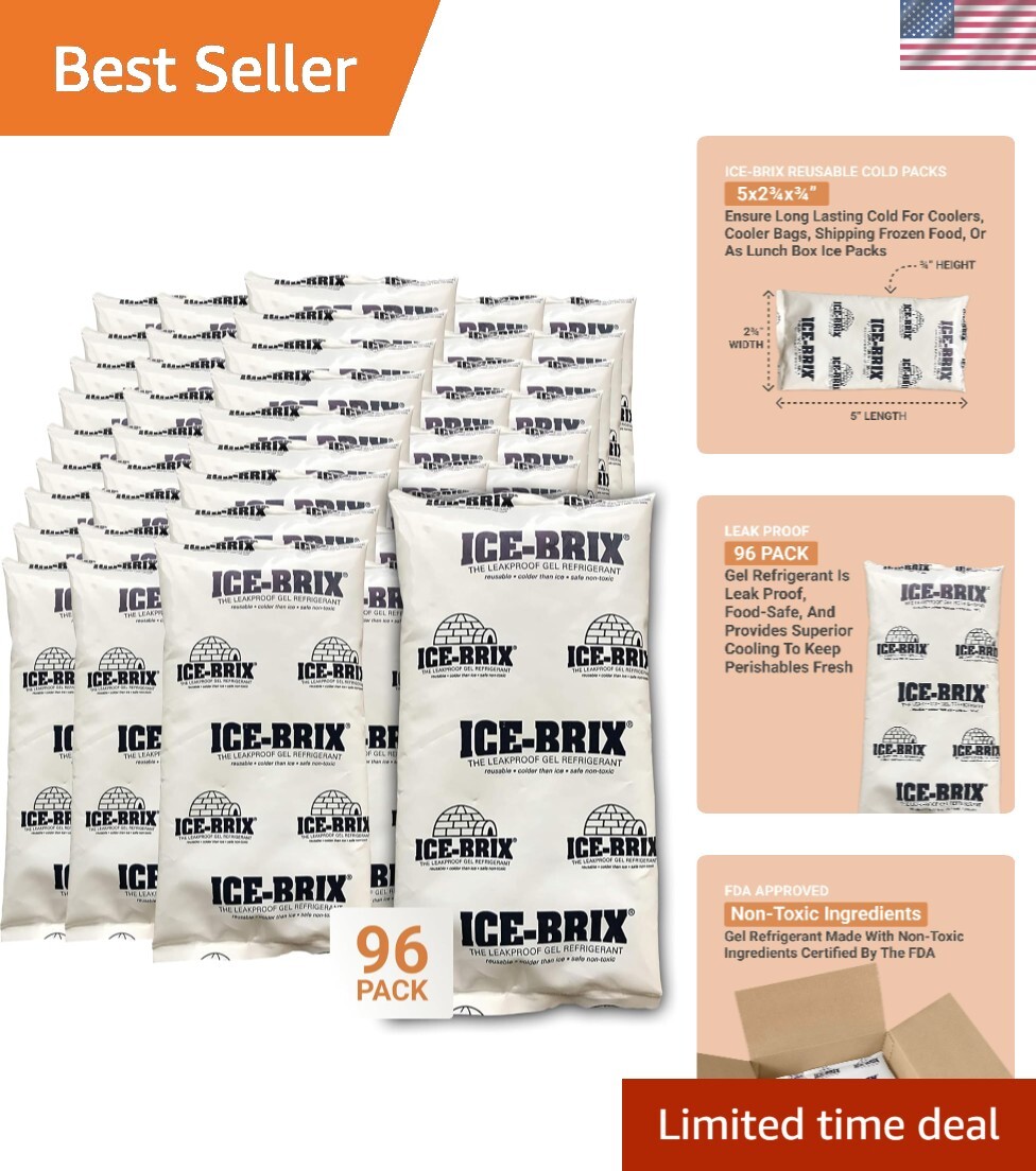 Ice Packs: Food-Safe Reusable Refrigerant Gel Ice Packs for Instant Reliable ... Ice Packs: Food-Safe Reusable Refrigerant Gel Ice Packs for Instant Reliable ...