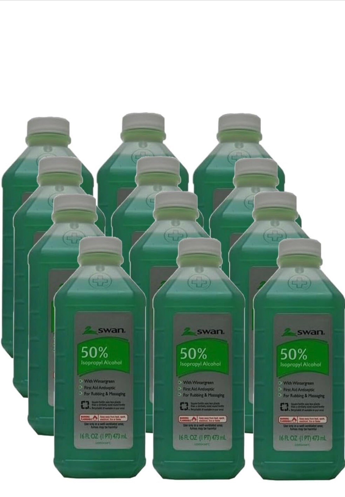 Alcohol50% Wintergreen, No LAN (Pack of 12 Alcohol50% Wintergreen, No LAN (Pack of 12