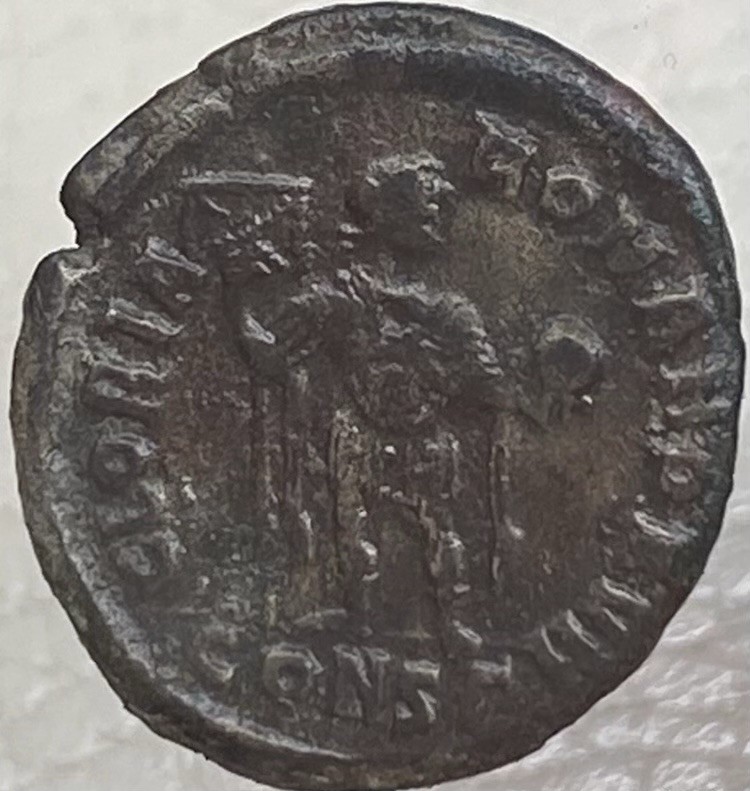 Genuine Ancient Roman Coin 392AD-395AD Emperor Arcadius Holding Globe