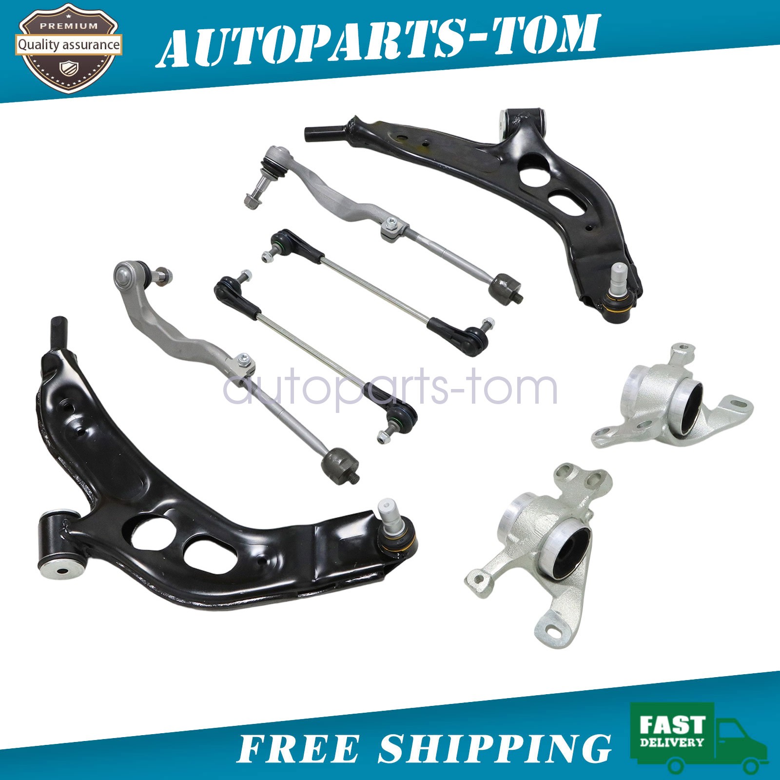 8pcs Front Suspension Control Arm Kits Fits BMW X1 X2 F48 F49 F60 31126871301