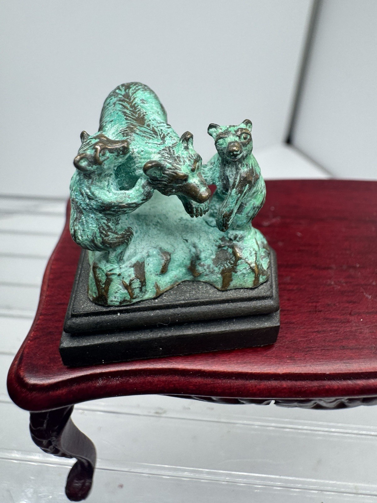 Vtg Artisan Signed Daniel Phillip Kronberg DPK Dollhouse Bronze Miniature 1:12 Vtg Artisan Signed Daniel Phillip Kronberg DPK Dollhouse Bronze Miniature 1:12