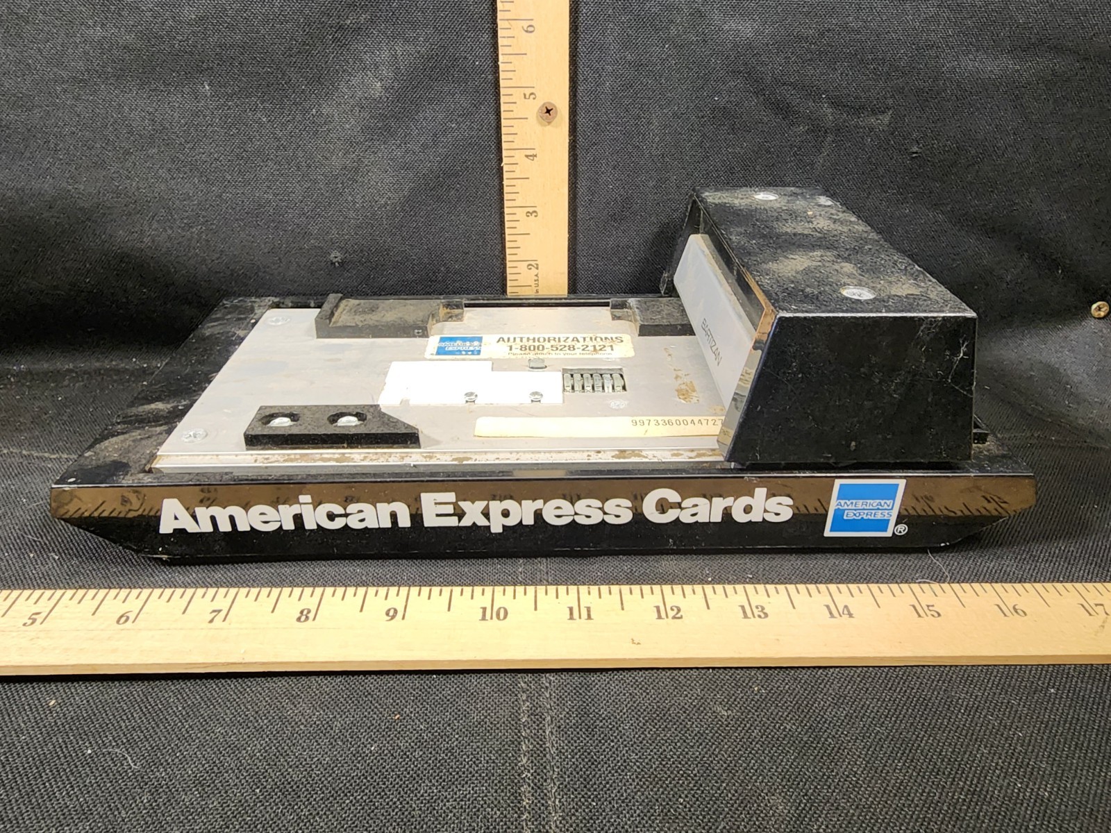 Vintage American Express Manual Imprint Processing Machine MovieProp Gas Station