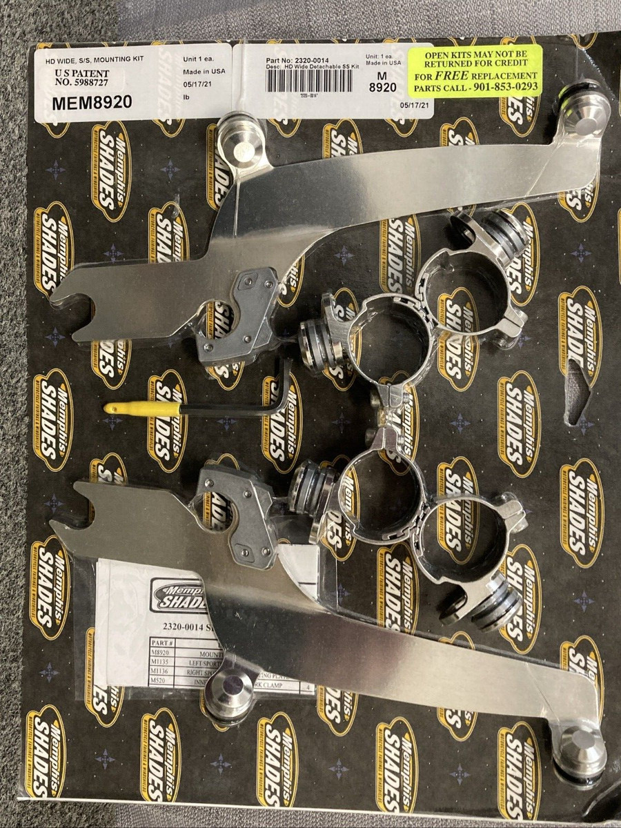 NEW GENUINE MEMPHIS SHADES MEM8920 Sportshield Trigger-Lock Complete Mount Kit NEW GENUINE MEMPHIS SHADES MEM8920 Sportshield Trigger-Lock Complete Mount Kit