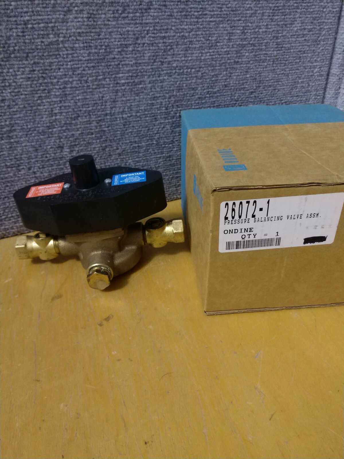 ONDINE 26072-1 Pressure Balancing Valve B125 ONDINE 26072-1 Pressure Balancing Valve B125