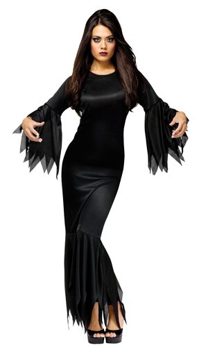 Brand New Madam Morticia Vampire Witch Adult Costume