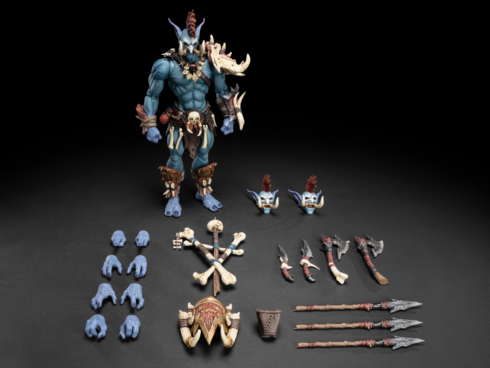 Metytoyz Adventurer\'s World Tribal Troll Hunter Senjin Action Figure Collectible