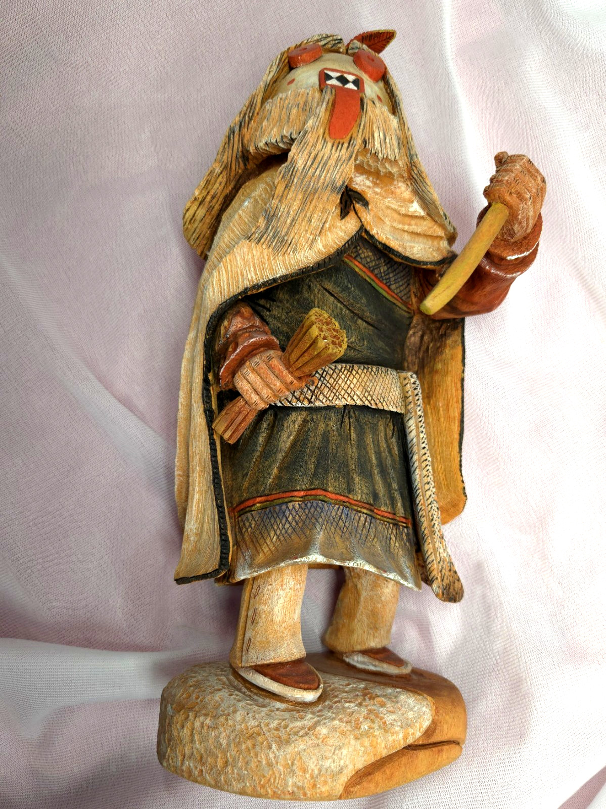 vintage Hopi kachina signed J 9 1/2 vintage Hopi kachina signed J 9 1/2