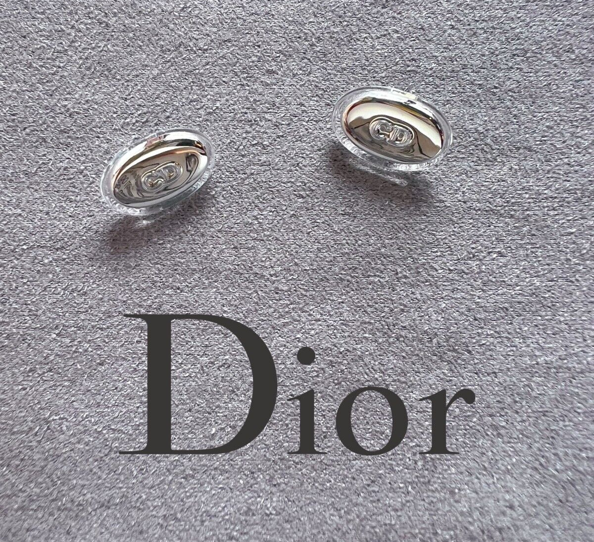 New Replacement Authentic Christian Dior Nose Pads for Glasses Silver US Seller New Replacement Authentic Christian Dior Nose Pads for Glasses Silver US Seller