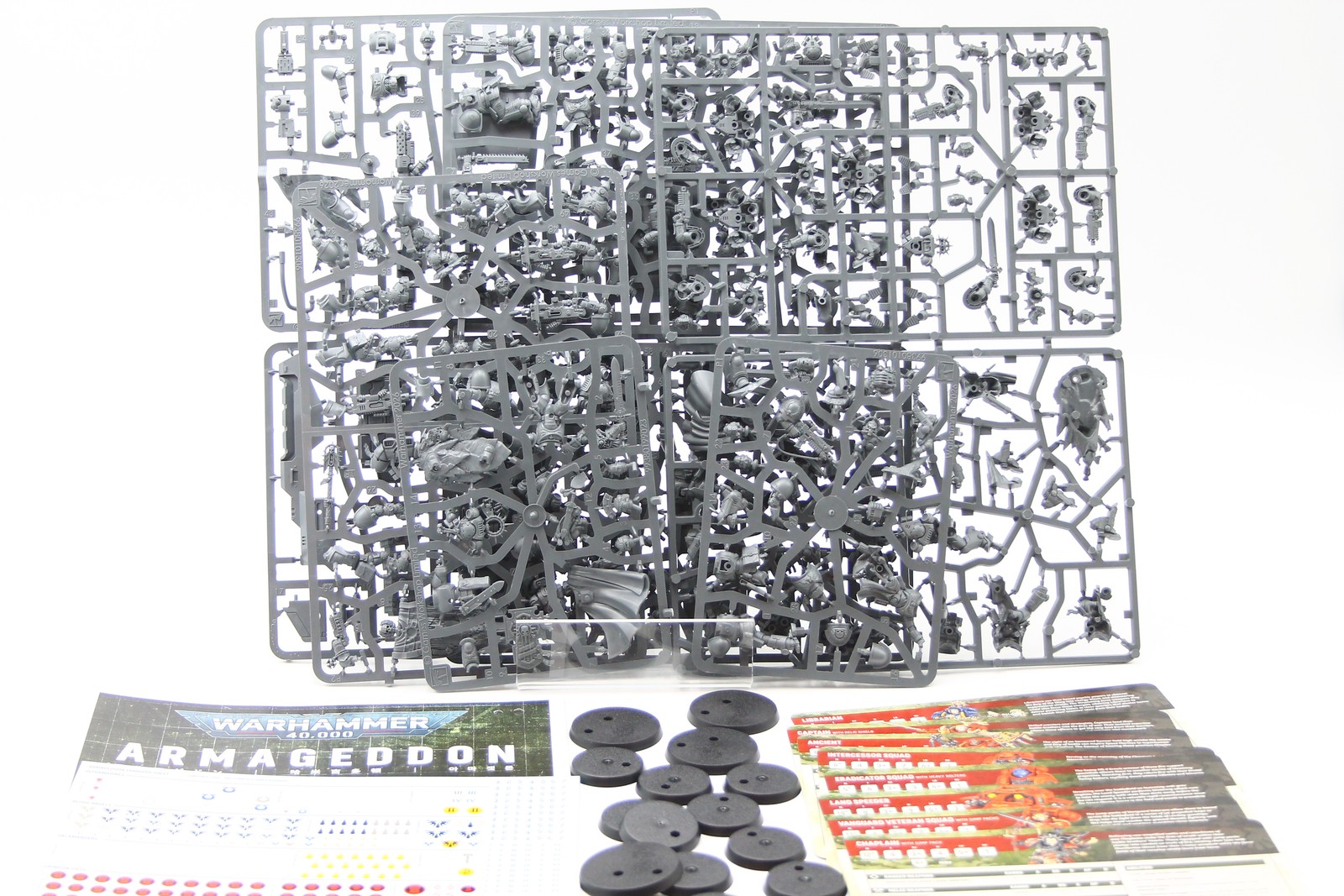 Warhammer 40k 11th Ed: Space Marines Half Armageddon Box (On Sprue /w Cards) Warhammer 40k 11th Ed: Space Marines Half Armageddon Box (On Sprue /w Cards)
