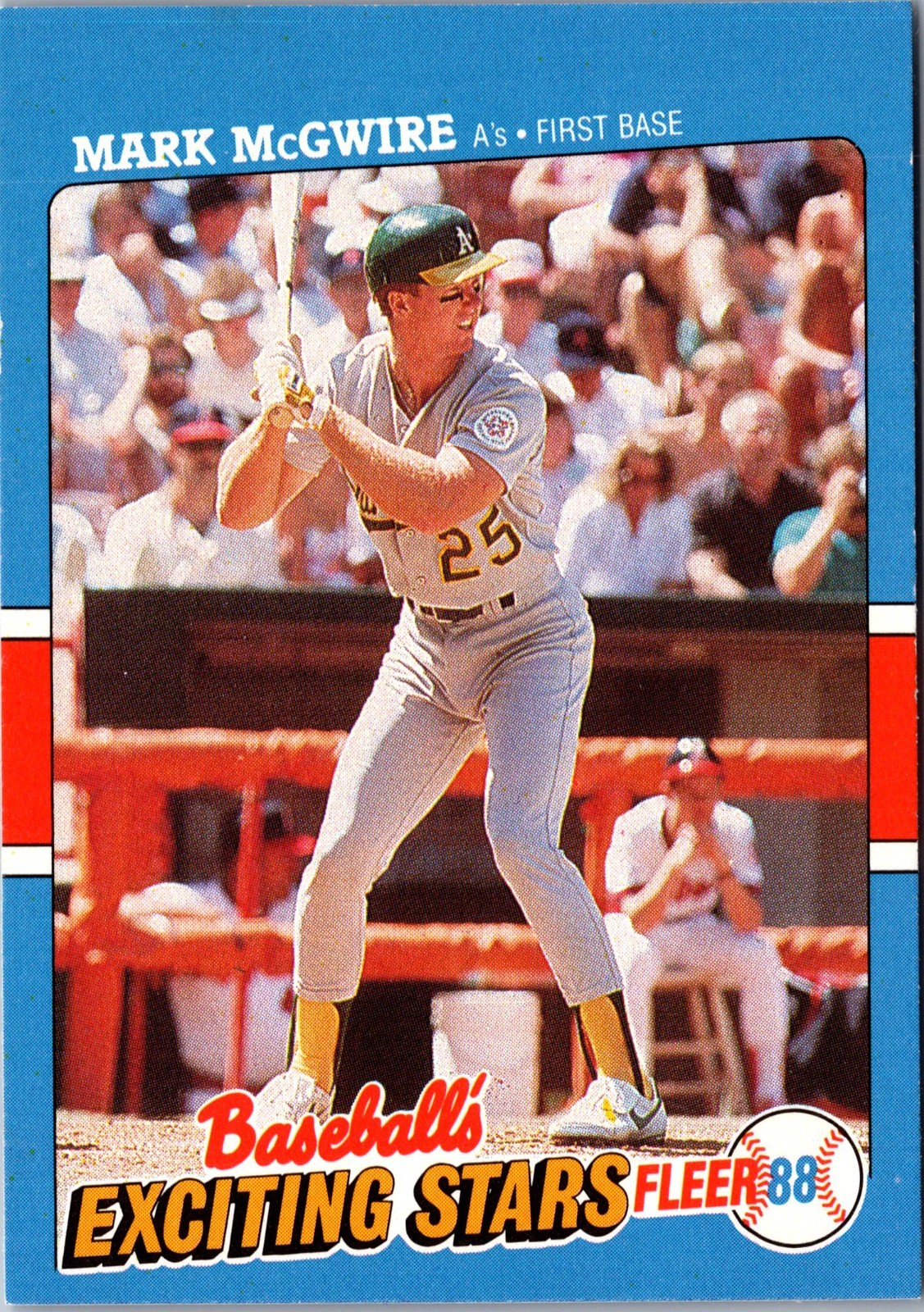 1988 Fleer Baseball\'s Exciting Stars - Mark McGwire #26 Oakland Athletics