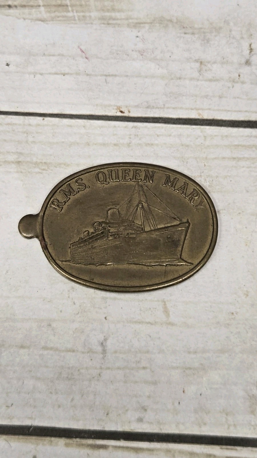 Vintage Official Queen Mary Medallion WWII 1940-1946 Cunard Vintage Official Queen Mary Medallion WWII 1940-1946 Cunard