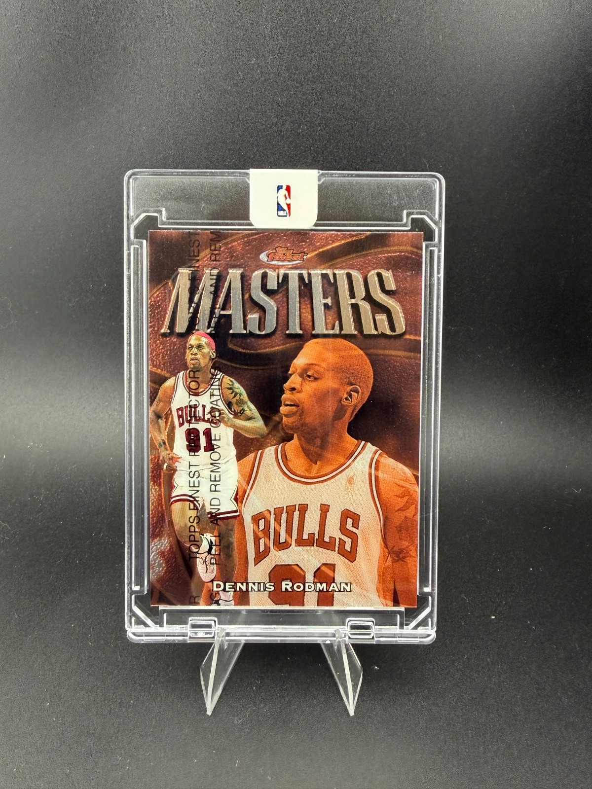1997-98 Topps Finest Masters Bronze Dennis Rodman W/ Peel Coating #220 HOF MINT 1997-98 Topps Finest Masters Bronze Dennis Rodman W/ Peel Coating #220 HOF MINT