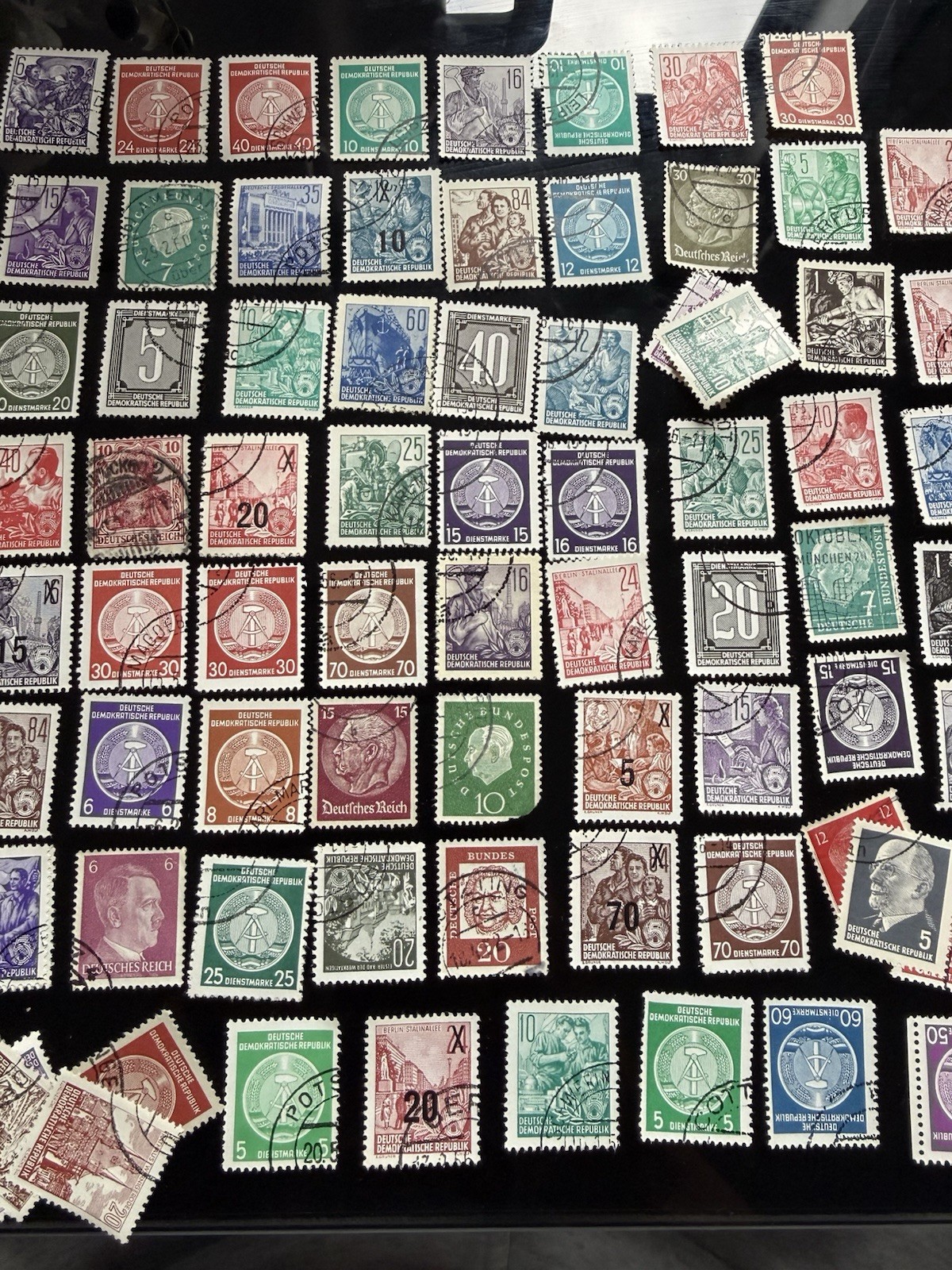 250+ Vintage German Stamp Lot DDR Reich Bundespost Berlin Used Unchecked