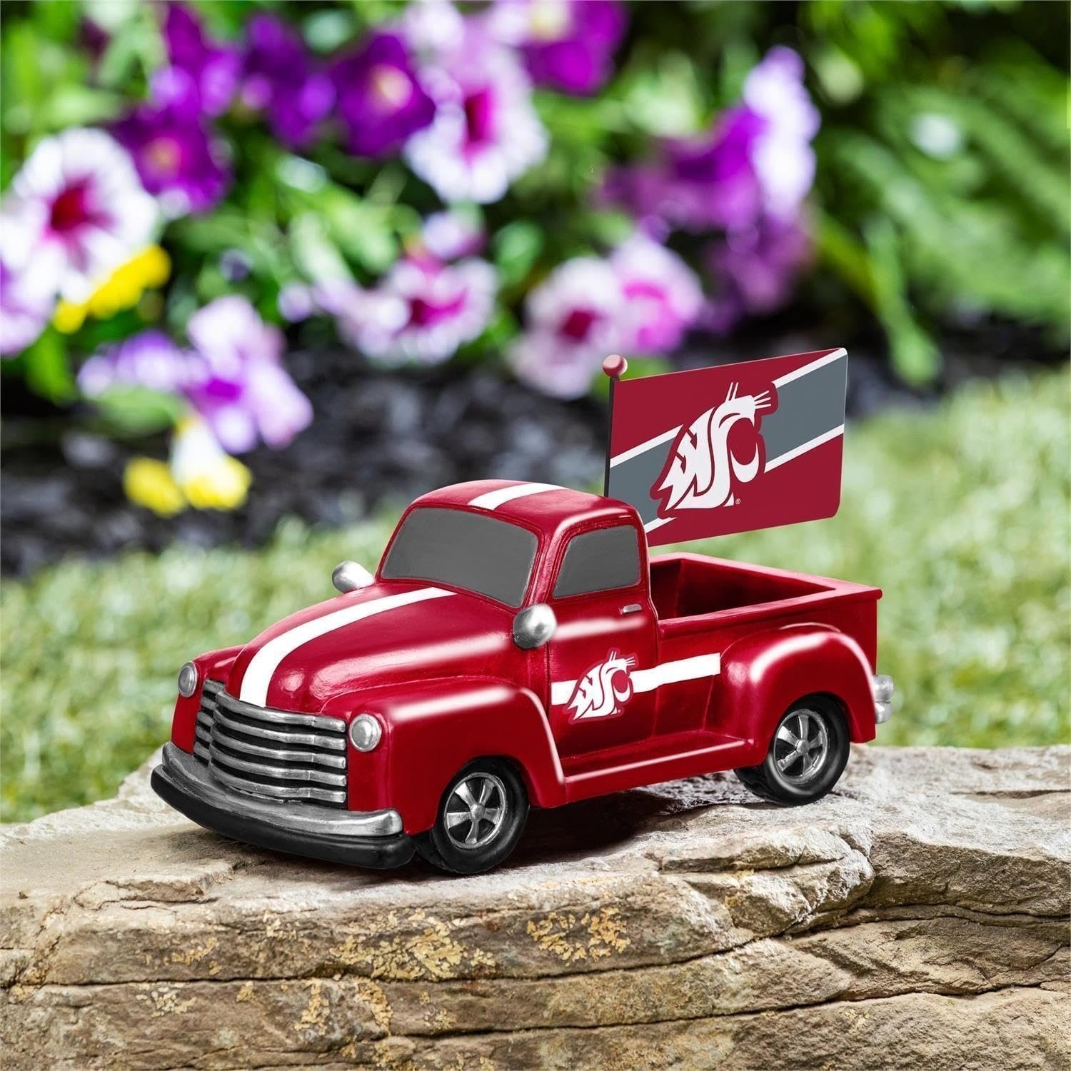 Washington State University Cougars 9 Inch Metal Rally Truck Statue, Outdoor Gar