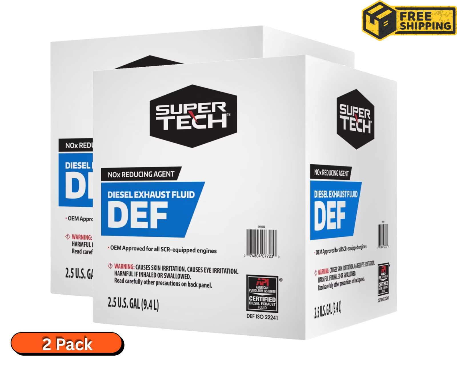 Super Tech DEF Diesel Exhaust Fluid, Made in USA, 2.5 Gallon (9. L), 2-Pack Super Tech DEF Diesel Exhaust Fluid, Made in USA, 2.5 Gallon (9. L), 2-Pack