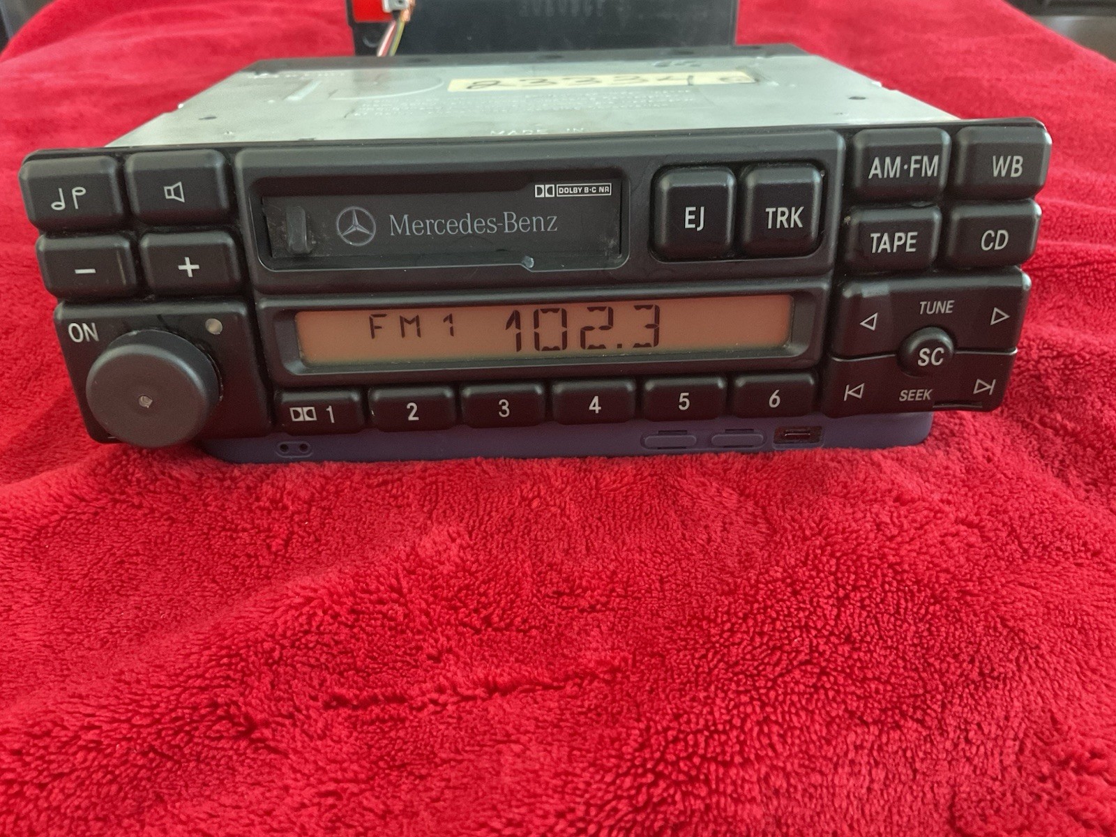 Mercedes Becker BE1492 W/CODE Radio Cassette Player WORKS W124 W129 W140 W202 Mercedes Becker BE1492 W/CODE Radio Cassette Player WORKS W124 W129 W140 W202