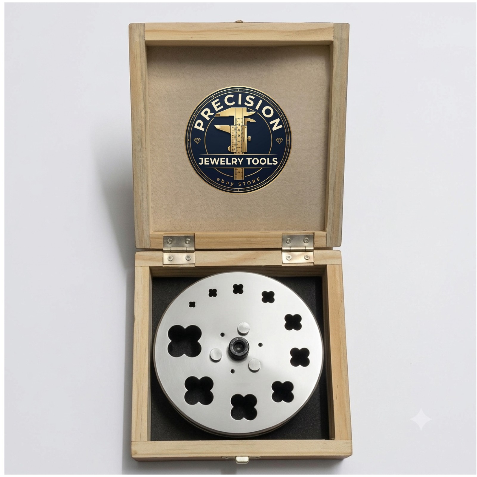 Precision Disc Cutter New 4 Petal Flower Shape| Set of 10 Punches|6mm to 31 mm|