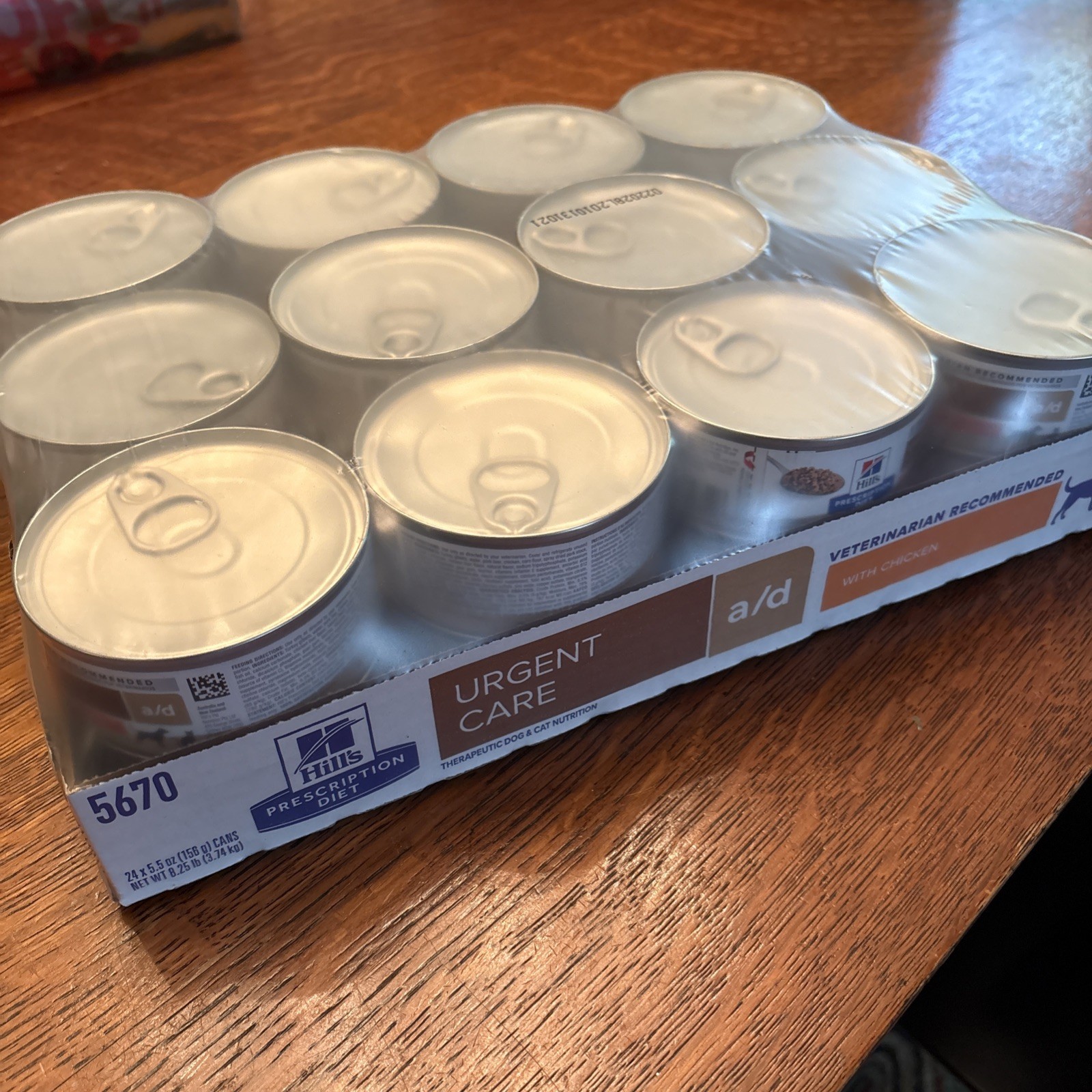 24x HILL'S DIET WET DOG & CAT FOOD URGENT CARE a/d 5.5oz EA BB02/2028 24x HILL'S DIET WET DOG & CAT FOOD URGENT CARE a/d 5.5oz EA BB02/2028