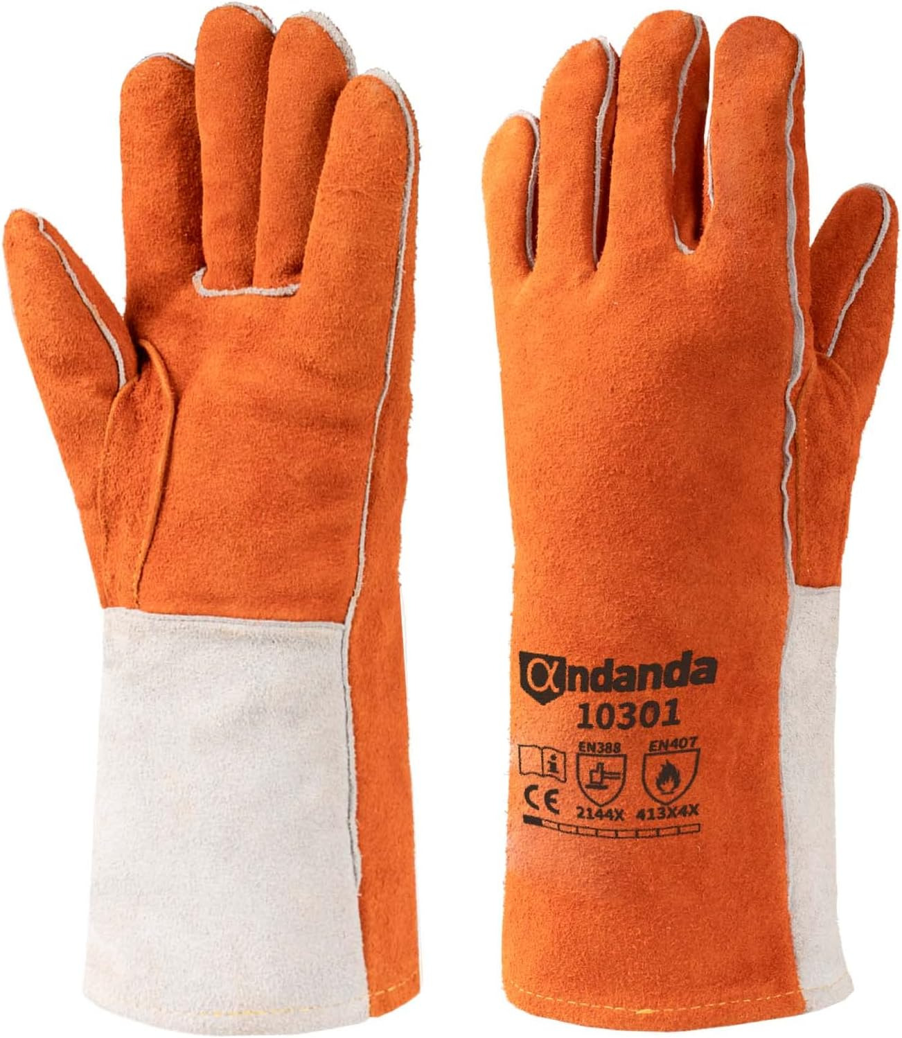 Leather Welding Gloves, 13\