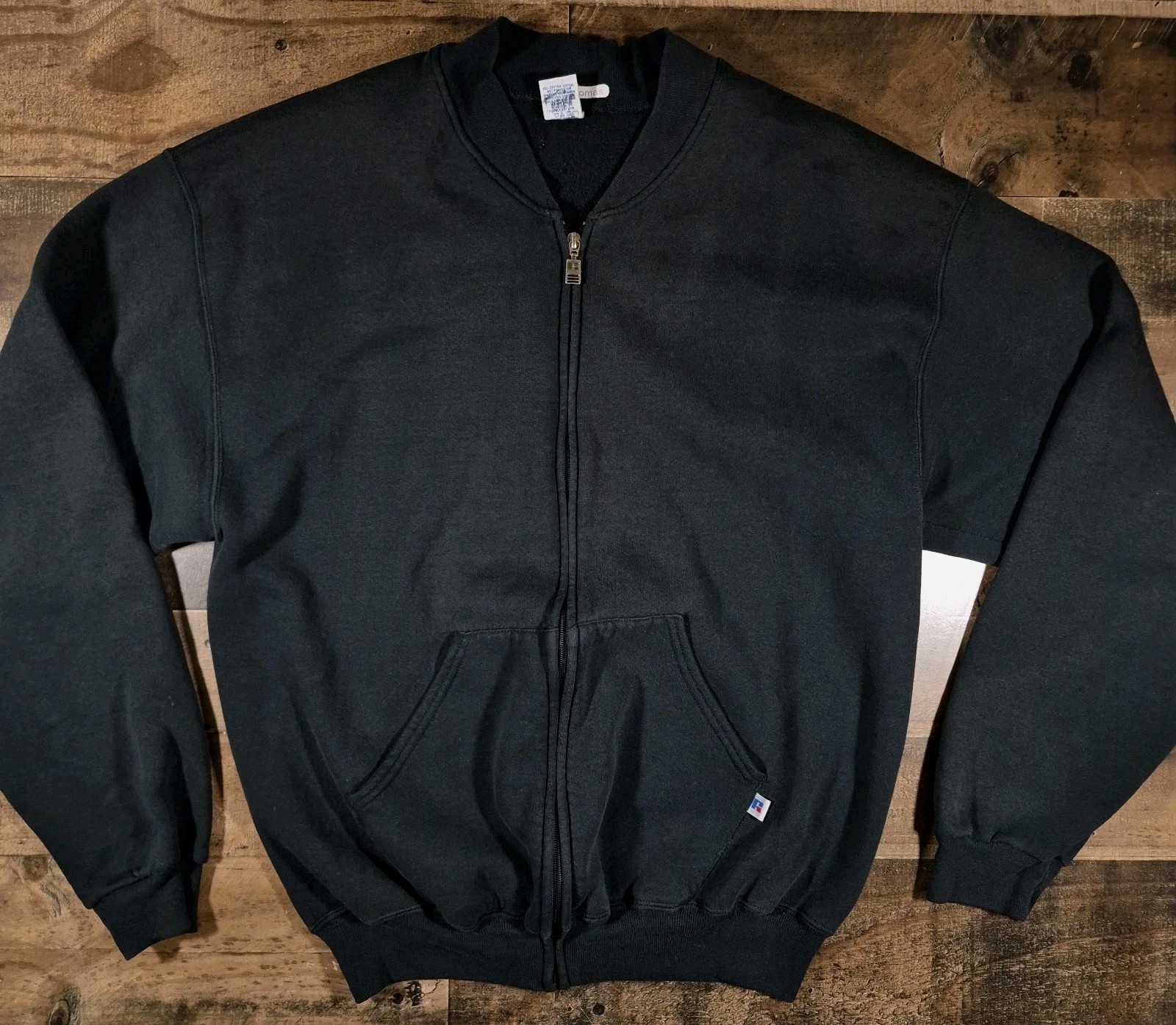 Vintage Russell Athletic Sweatshirt Mens Large Black Full Zip 90s Made In Mexico Vintage Russell Athletic Sweatshirt Mens Large Black Full Zip 90s Made In Mexico