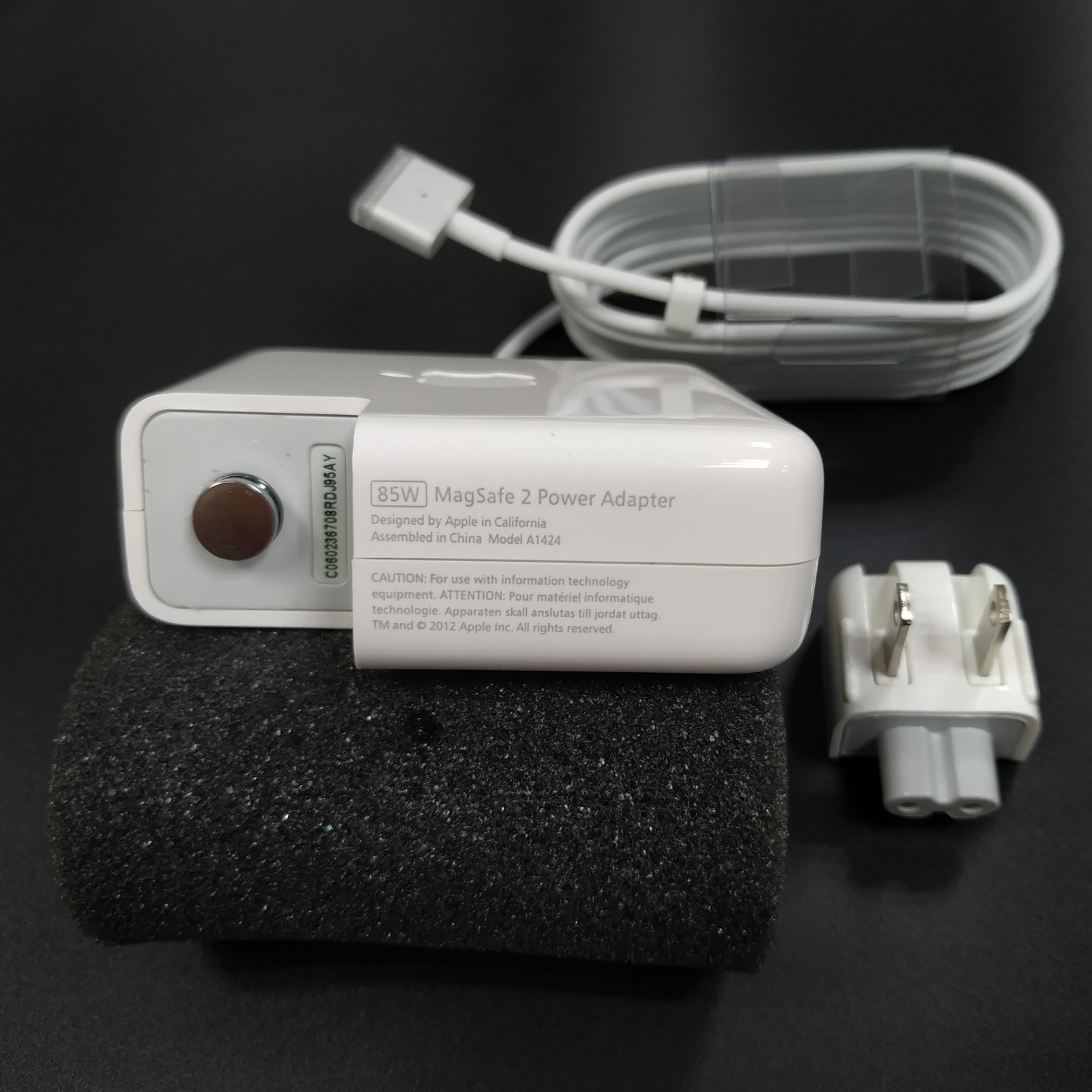 Genuine 85W MagSafe 2 Adapter Charger For Apple MacBook Pro Retina A1424 A1398